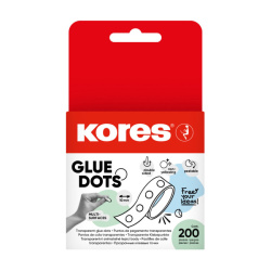 Lepicí guma Kores Glue Dots 200ks- transparentní