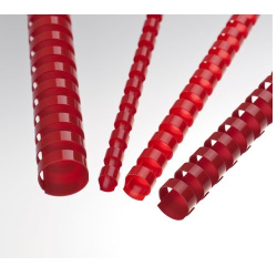 Krouž.hřbet 12.5mm červená