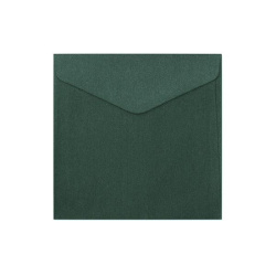 Obálka čtvercová 14,5x14,5 metalická zelená/E