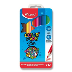Pastelky trojhranné Color'Peps Maped Metal box 12ks/E