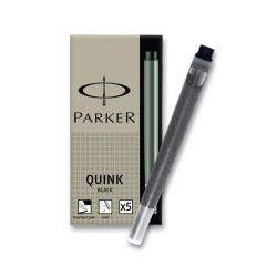 Parker inkoustové bombičky černé perman. 5ks