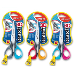Nůžky 13cm dětské Maped Sensoft Left mix