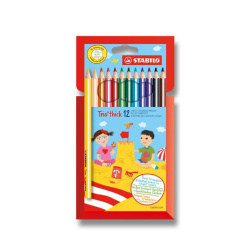 Pastelky trojhranné Trio Stabilo 12ks /E