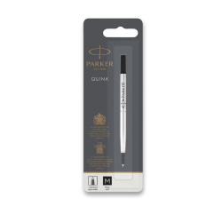 Parker náplň roller Quink černá M, BL