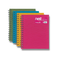 Blok spirála A5 linka 120 listů Foldermate růžový /E