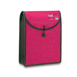 Aktovka na dokumenty A4 vrchní plnění růžová