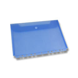 Desky s drukem euroděrování A4 FOLDERMATE boční plnění modré