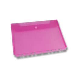 Desky s drukem euroděrování A4 FOLDERMATE boční plnění červené