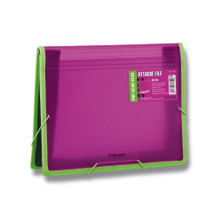 Mapa s gumou A4 rozšiřitelné dno Foldermate růžová /O