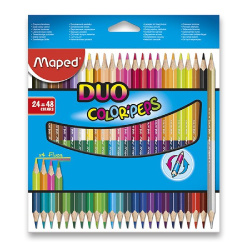 Pastelky trojhranné Color'Peps Duo Maped 48ks /E