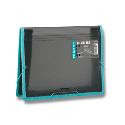 Mapa s gumou A4 rozšiřitelné dno Foldermate kouřová /O