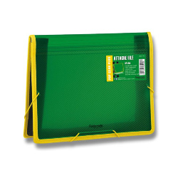 Mapa s gumou A4 rozšiřitelné dno Foldermate zelená /O