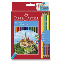 Pastelky šestihranné Faber-Castell 36ks + ořezávátko /E