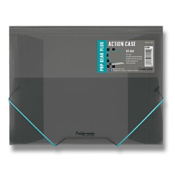 Mapa s gumou A4 tříchlopňová Foldermate Popgear Plus kouřové