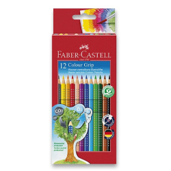 Pastelky akvarelové trojhranné Faber-Castell Grip 12ks /E