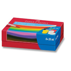 Tempery FABER-CASTELL 6 barev /E