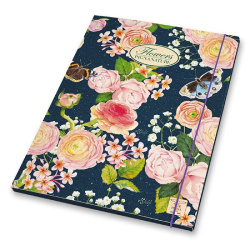 Mapa s gumou A4 tříchlopňová Pigna Nature Flowers