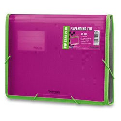 Desky s gumou 13 kapes A4 Foldermate Pop gear plus fialová/E