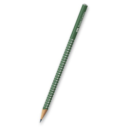 Tužka B č.1 grafitová F-C SPARKLE perleťově zelená