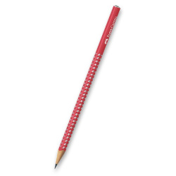 Tužka B č.1 grafitová F-C SPARKLE perleťově červená