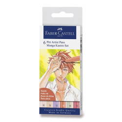Popisovač Faber-Castell PItt Artist Pen Manga Kaoiro 2 6ks /E
