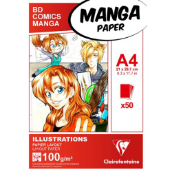 Blok A4 CF Manga Illustrations 100g 50 listů /E