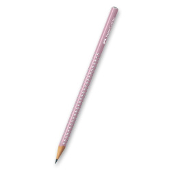 Tužka B č.1 grafitová F-C Sparkle perleť růžová