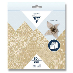 Origami - sada papírů 60listů mix velikostí Flowers kraft /E