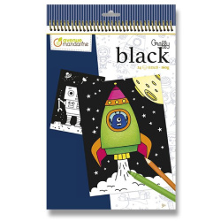 Omalovánky - Graffy black Vesmír