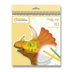 Omalovánky - Graffy pop mandala 3D Dinosaurus