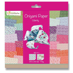 Origami - sada papírů 60listů 20x20 70g Liberty /E