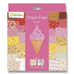 Origami - sada papírů 60listů 20x20 70g Sladkosti