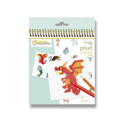 Omalovánky - Graffy pixel Pohádková zvířátka