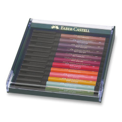 Popisovače Faber - Castell Pitt Artist Pen Brush Podzimní barvy 12 ks