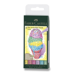 Popisovače Faber - Castell Pitt Artist Pen Pastel 6ks