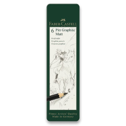 Tužka grafitová Faber - Castell Graphite Matt sada 6ks