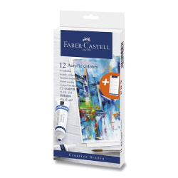 Barvy akrylové Faber-Castell 12ks