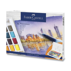 Barvy akvarelové Faber - Castell s paletkou 36 barev