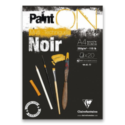 Blok A4 kreslící PaintOn Black 250g 30 listů