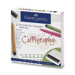 Popisovač Faber-Castell Pitt Artist Pen Calligrafy 12ks studio box /E