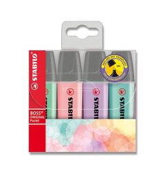 Zvýrazňovač Stabilo BOSS 4ks pastel