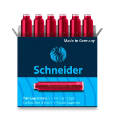 Inkoustové bombičky Schneider červené 6ks /E