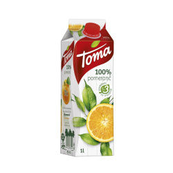 Džus Toma 100% 1L Pomeranč