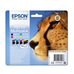 Cartridge Epson T0715 multipack C13T07154012, CMYK, 23.9ml, Epson D78, DX4000,