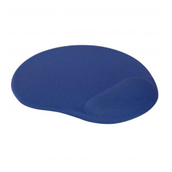 Podložka pod myš ergonomická, gelová, modrá, Logo/E
