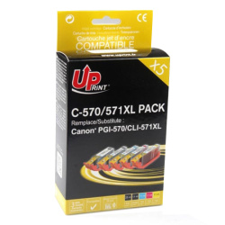 Cartridge Canon CLI-571/PGI-570XL UPrint Multipack (barva, černá)