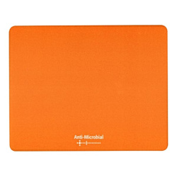 Podložka pod myš 24 x 19 cm Polyprolylen Logo 0.4mm antimikrobiá oranžová /E