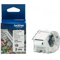 Páska papírová Brother 25mmx5m bílá, pro tiskárnu VC-500W