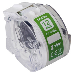 Páska papírová Brother 12mmx5mm, bílá, CZ1002, pro tiskárnu VC-500W /E