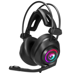 Sluchátka s mikrofonem Marvo HG9056, RGB, virtual surround typ,černá